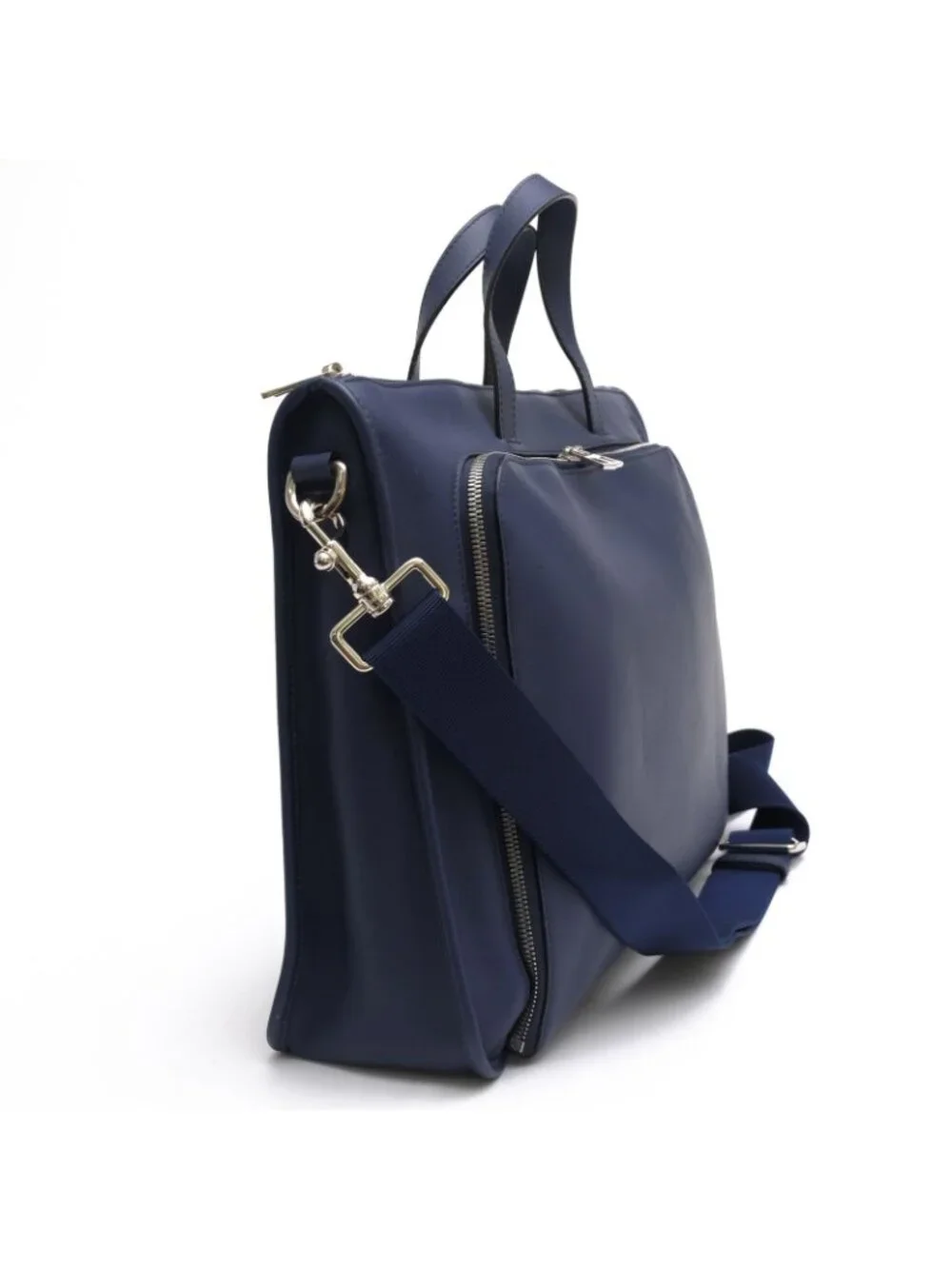 Loewe Briefcase Business Leather Navy 358.29 New Toledo Wide New Anagram